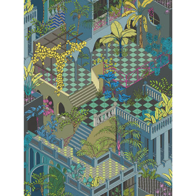 Cole & Son Wallpaper Miami Navy And Pink