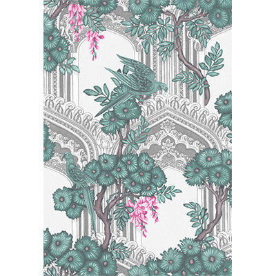 Cole & Son Wallpaper Babylon Teal & Pink