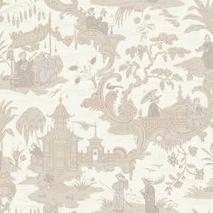 Cole & Son Wallpaper Chinese Toile Neutral