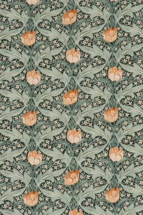G P & J Baker Fabric Tulip & Jasmine Teal