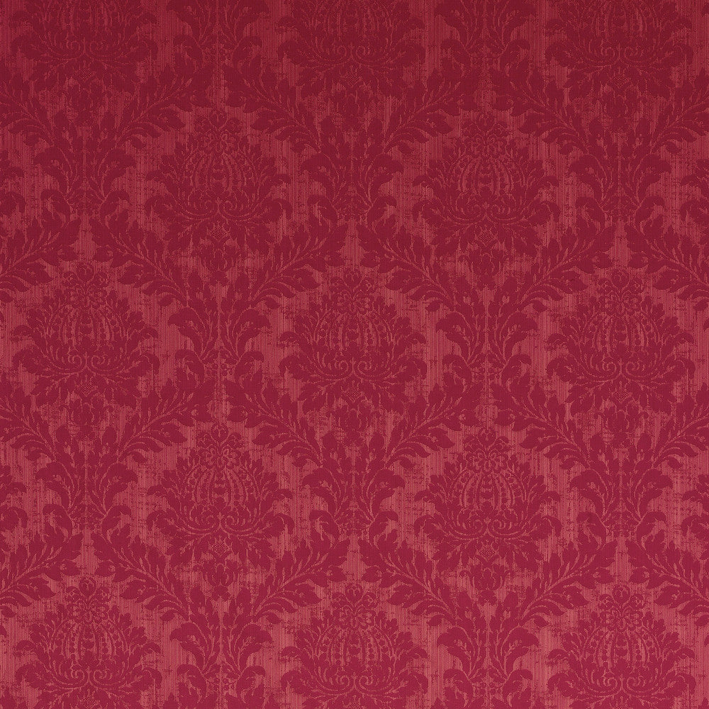 G P & J Baker Fabric Lydford Damask Ruby