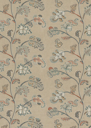 G P & J Baker Fabric Alderwood Teal