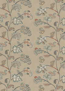 G P & J Baker Fabric Alderwood Teal