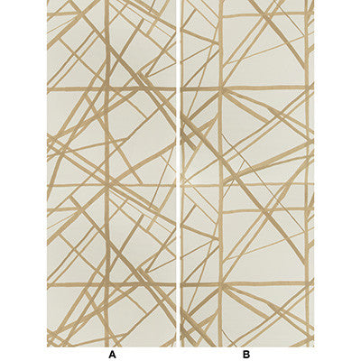 Groundworks Wallpaper Channels Paper Latte/Suede