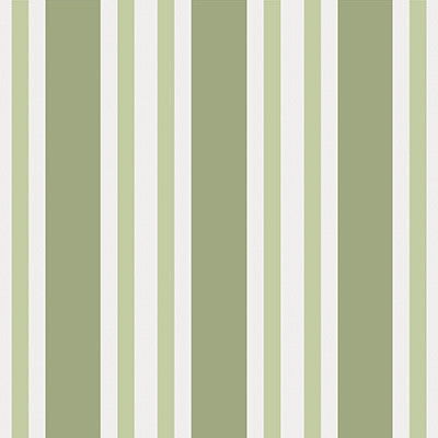 Cole & Son Wallpaper Polo Stripe Leaf Green