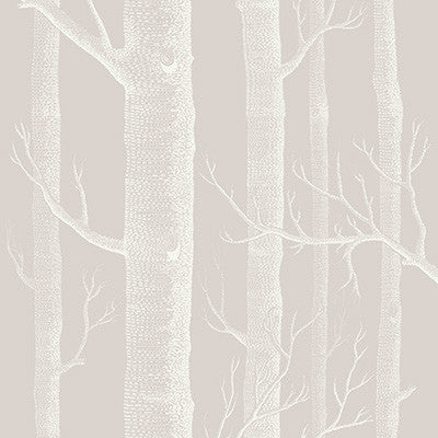 Cole & Son Wallpaper Woods Stone/White