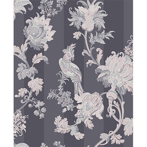 Cole & Son Wallpaper Zerzura Slate Grey & Blush Pink