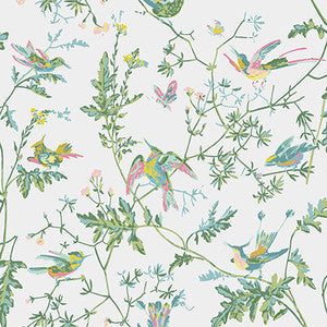 Cole & Son Wallpaper Hummingbirds Green/Pink