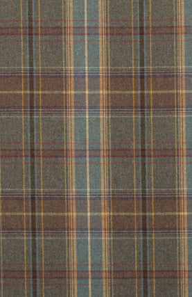 Mulberry Fabric Shetland Plaid Heather