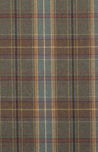 Mulberry Fabric Shetland Plaid Heather
