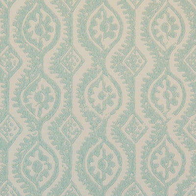 Lee Jofa Wallpaper Small Damask Aqua