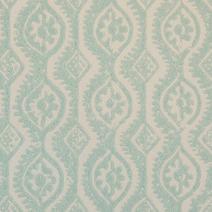 Lee Jofa Wallpaper Small Damask Aqua