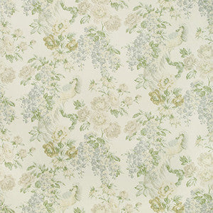 Lee Jofa Fabric Montecito Floral Sky/Green