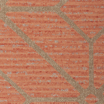Winfield Thybony Wallpaper Radius Trellis Cayenne