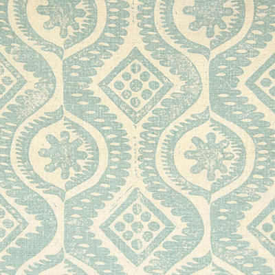 Lee Jofa Wallpaper Damask Aqua