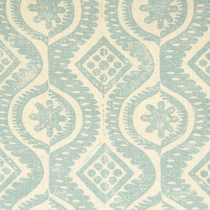 Lee Jofa Wallpaper Damask Aqua