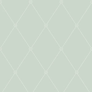 Cole & Son Wallpaper Large Georgian Rope Trellis Duck Egg