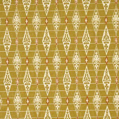 G P & J Baker Fabric Cranley Lime/Or