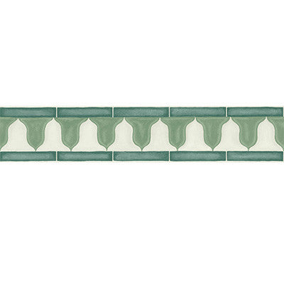 Cole & Son Wallpaper Zellige Border Olive