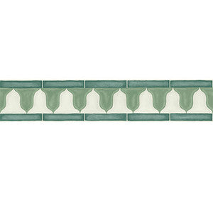 Cole & Son Wallpaper Zellige Border Olive