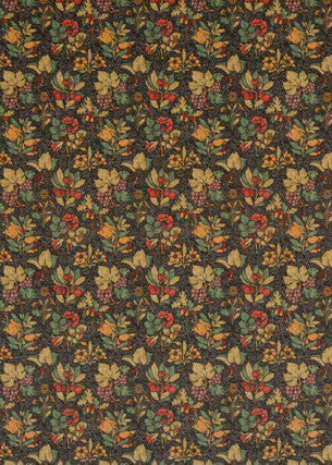 G P & J Baker Fabric Meadow Fruit Velvet Cinder/Multi