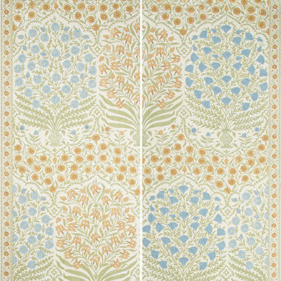 Lee Jofa Wallpaper Sameera Paper Sapphire/Gold