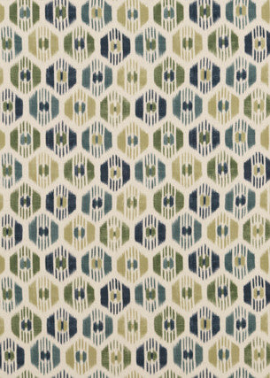 Baker Lifestyle Fabric Caribana Peacock