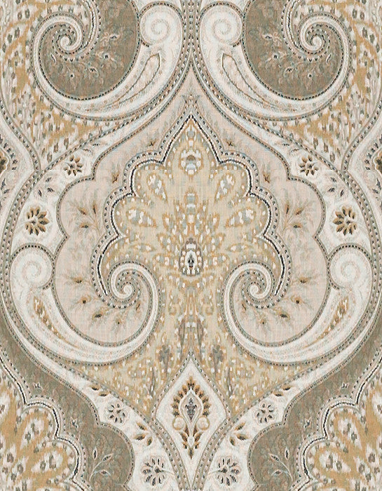 Baker Lifestyle Fabric Latika Stone/Oatmeal