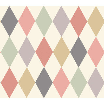 Cole & Son Wallpaper Punchinello Coral & Grn