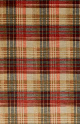 Mulberry Fabric Velvet Ancient Tartan Spice
