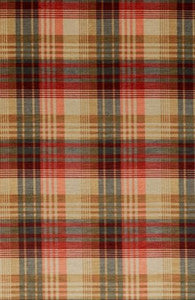 Mulberry Fabric Velvet Ancient Tartan Spice