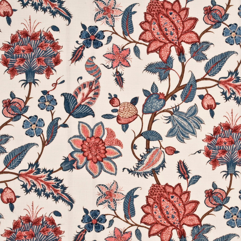 G P & J Baker Fabric Baker'S Indienne Blue/Pink