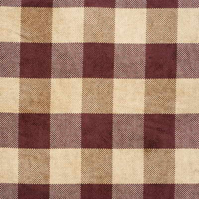 G P & J Baker Fabric Lancelot Check Claret
