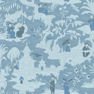Cole & Son Wallpaper Chinese Toile Blue