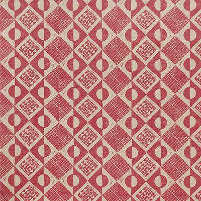 Lee Jofa Fabric Circles And Squares Berry