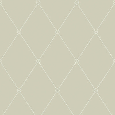 Cole & Son Wallpaper Large Georgian Rope Trellis Olive