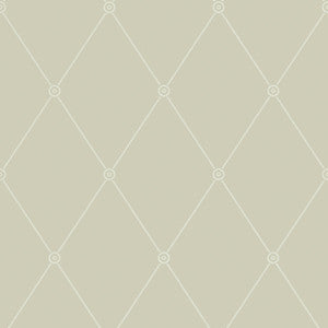 Cole & Son Wallpaper Large Georgian Rope Trellis Olive