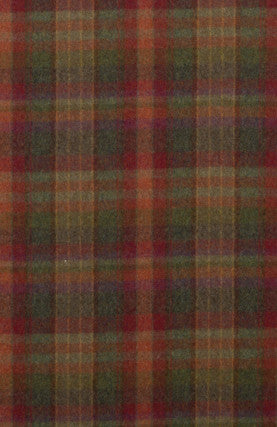Mulberry Fabric Country Plaid Red/Lovat/Heather
