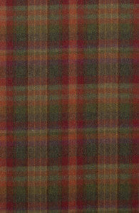 Mulberry Fabric Country Plaid Red/Lovat/Heather