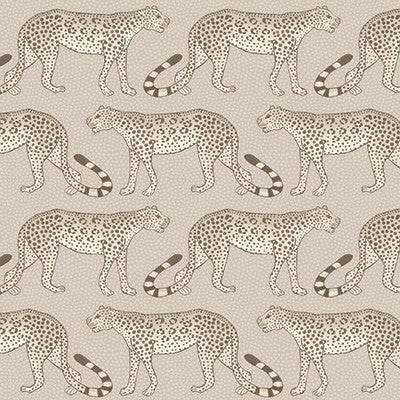 Cole & Son Wallpaper Leopard Walk Stone