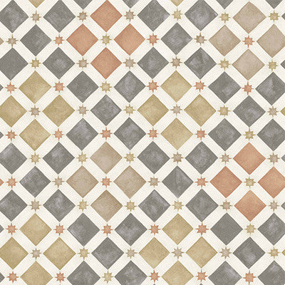 Cole & Son Wallpaper Zellige Spice & Charcoal