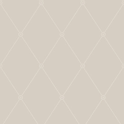 Cole & Son Wallpaper Large Georgian Rope Trellis Putty