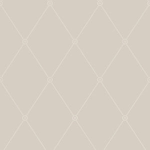 Cole & Son Wallpaper Large Georgian Rope Trellis Putty
