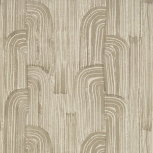 Lee Jofa Modern Wallpaper Crescent Paper Taupe/Putty