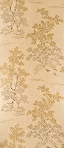 G P & J Baker Wallpaper Oriental Tree Effects Taupe/Gold