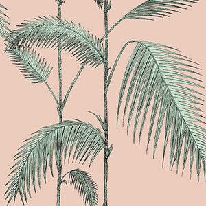 Cole & Son Wallpaper Palm Leaves Plaster Pink/Mint