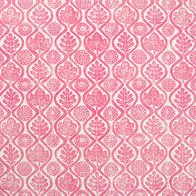 Lee Jofa Fabric Oakleaves Fuschia