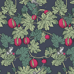 Cole & Son Wallpaper Frutto Proibito Ink & Magenta