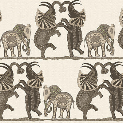 Cole & Son Wallpaper Safari Dance Neutral & Charcoal