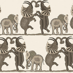 Cole & Son Wallpaper Safari Dance Neutral & Charcoal
